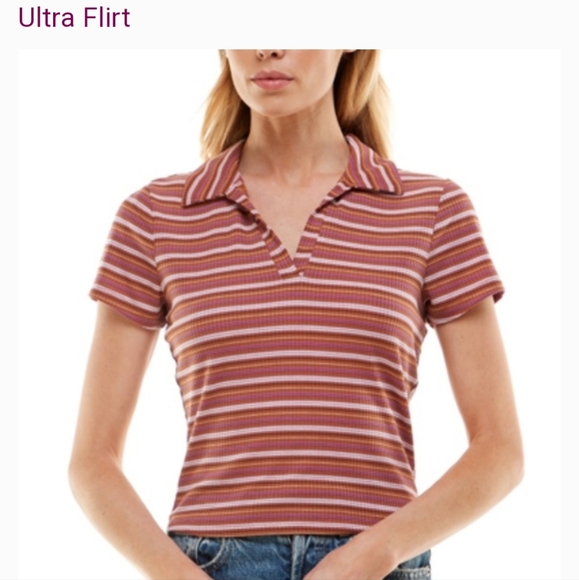 Junior Ribbed  Polo  T-shirt - Picture 3 of 4